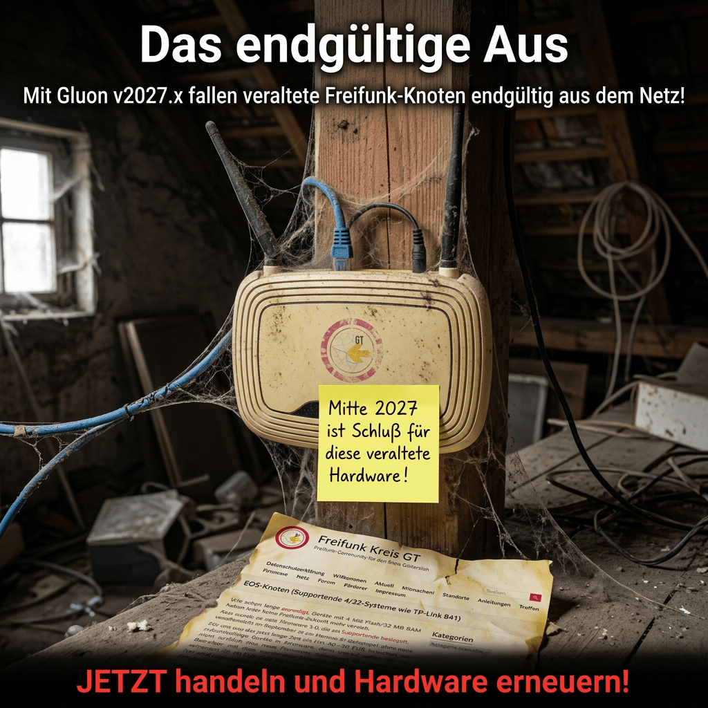 Wichtige Änderung: Kompatibilität mit veralteter Hardware endet mit Gluon v2027.1/Firmware 2.5.x